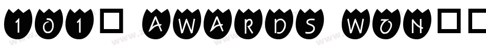 101! Awards Won字体转换